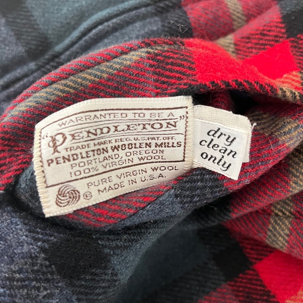 Rare Vintage 70/80s Pendleton Reversible 100% Virgin Wool Bomber Jacket USA Made - Picture 5 of 8